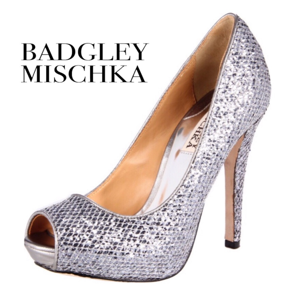 Badgley Mischka Silver Humbie II Bridal Pump/Heels